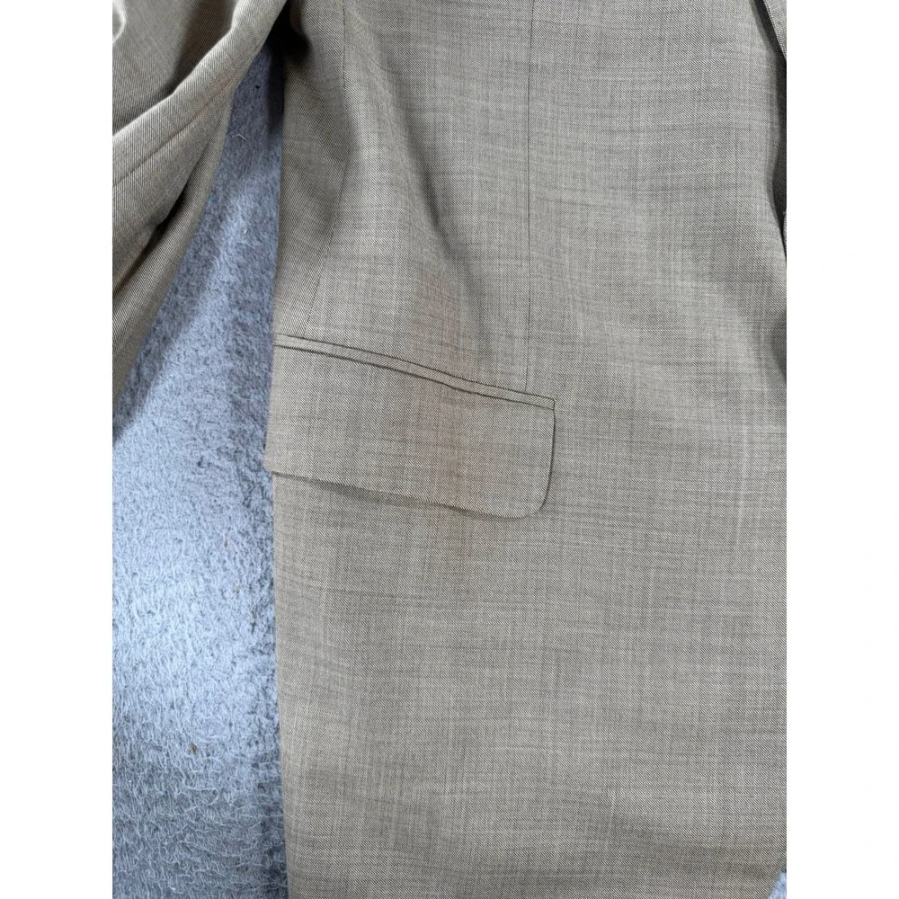 Alfred Dunhill Suit Men's Beige Wool 2 Button Quiet‎ Luxury Made In Italy